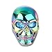 COPAUL Jewelry Biker Men Stainless Steel Large Skull Ring,Rainbow Color,Size 9