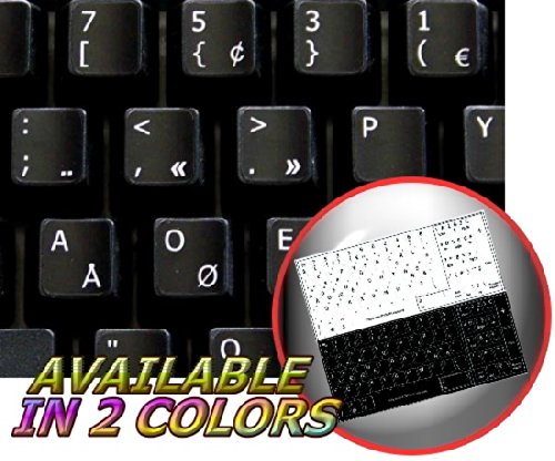 PROGRAMMER DVORAK NON-TRANSPARENT KEYBOARD DECALS BLACK OR WHITE BACKGROUND FOR DESKTOP, LAPTOP AND NOTEBOOK (Black Background)