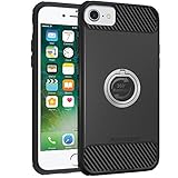 iPhone 8/7 Case, iPhone 6s/6 Case, Amuoc Heavy Duty Shockproof Anti-Scratch Case with 360 Degree Rotating Ring Grip kickstand for iPhone 7/6s/6