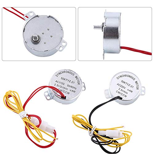 EVTSCAN Synchronous Egg Turner Motor - 110V/220V AC Incubator Motor For Chicken Duck Eggs