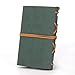 EvZ Leather Writing Journal Notebook, 7 Inches Vintage Nautical Spiral Blank String Diary Notepad Sketchbook Travel to Write in, Unlined Paper, Retro Pendants, Classic Embossed, Dark Green