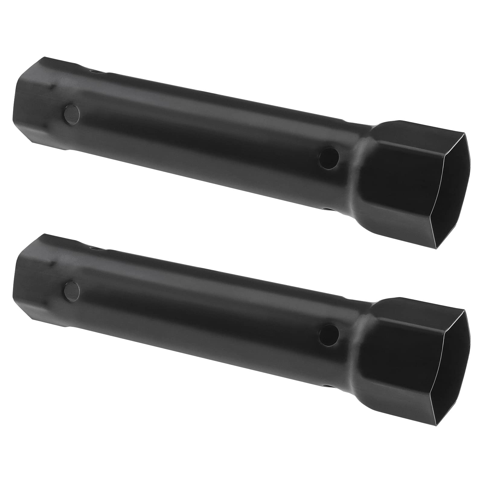 ECSiNG 2PCS Faucet Socket Wrench Metal Faucet Pipe Spanner Tap Spanner Faucet Installation and Repair Hand Tools 34mm & 40mm Diameter 200mm Length Black