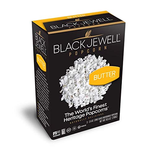 Black Jewell Butter Microwave Hulless Popcorn 10.5 Ounces (Pack of 6