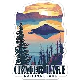 Adesivo Parco Nazionale Crater Lake – Decalcomania Auto O Borraccia, Oregon, National Park - Foto 5