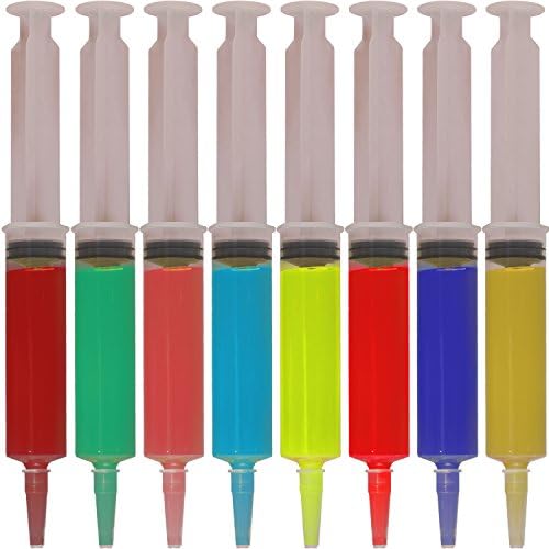 Jello Shot Syringes Party Pack - 25 Reusable Plastic Alcohol Shooter Dispensers With Caps. Favors for Birthdays, Graduations, Adult Themed, and Bachelorette Parties. No Leak Guarantee (1.7oz each)
