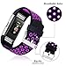 GEAK Fitbit Charge 2 Bands, Replacement Accessories for Fitbit Charge2 HR, Small Size Band, Black / Purple