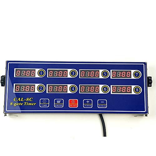 ZzPro 8 Channel Digital Kitchen Timer Clock Reminder Cooking Commercial Loud Ring Alarm Stainless Steel Timers Calculagraph