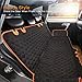 Dog Car Seat Cover Protector, Waterproof Nonslip Pet Seat Cover, Hammock Heavy Duty Scratch-Proof Back Seat Cover Mattress for Dogs Fits Most Cars Trucks SUVs (Seat Belt& Dog Collar Included)