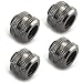XSPC G1/4" to 10mm ID, 14mm OD PETG Triple Seal Fitting, Black Chrome, 4-pack primary