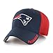 OTS NFL New England Patriots Men's Hursh Center Stretch Fit Hat, Team Color, Large/X-Large