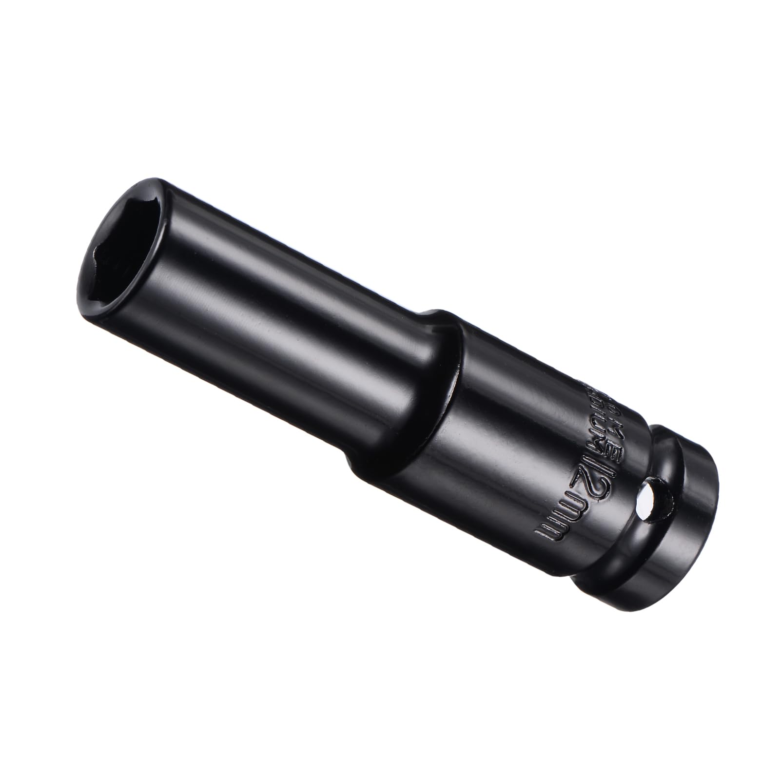 CoCud Deep Impact Socket, 1/2" Drive 12mm Socket, CR-V Steel Rounded Corner Design 6-Point Deep Impact Socket - (Applications: for Screw Installation and Removal) — image 1