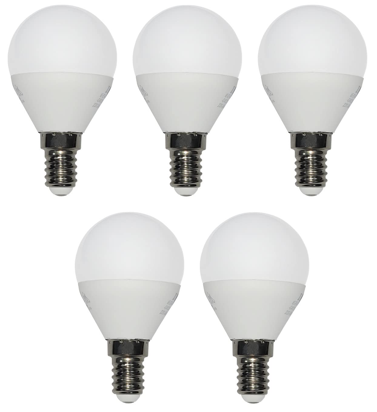 Henergia LED Energy Saving Light Bulb E14 Set of 5 LED Bulbs 5x 3 Watt 250 Lumen Warm White 3000 K Energy Saving High Quality Light Ideal for Living Rooms