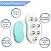 MURLIEN Massage Roller Ball, Body Cellulite Massager with Anti-Slip Handheld for Relieving Muscle Soreness, Alleviating Shoulder, Arms, Back, Legs, Calves, Foot Or Muscle Tension (Blue)