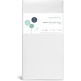 Naturepedic Organic Baby Crib Mattress - 2-Stage Lightweight Infant &amp; Toddler Mattress - Waterproof Bed Mattress for Crib - Non-Toxic for Baby and Toddler Bed - 52" x 28&rdquo;