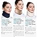 Velpeau Neck Brace for Neck Pain and Support -Soft Cervical Collar for Sleeping in Bed, Snoozing, Sleeping Upright, Anti-Snoring, Sleep Apnea for Women & Men (Blue, Comfort Version, L: 14-16.5