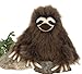7" Three Toed Sloth Sitting Plush Stuffed Animal Toy by Fiesta Toys