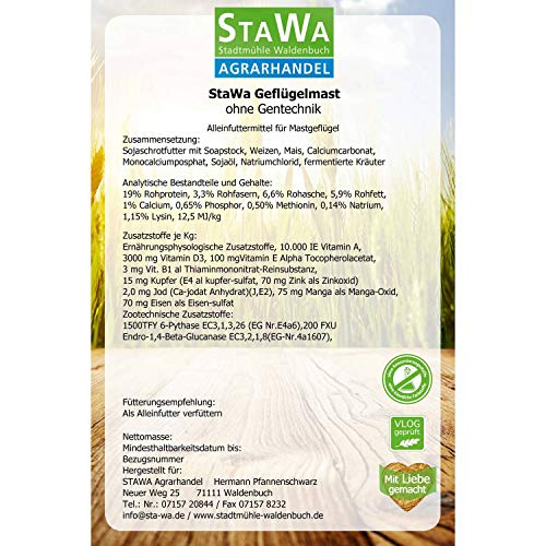 STAWA Geflügelmast 25 kg, ohne Gentechnik – Bild 5