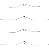 4 Pk Bathroom Ceiling Fan Grille Springs 9x9, 10x10, 11x11, 12x12 13x13'' | Replacement Parts for Square Ceiling; Wall-Mount Exhaust Fan; Bathroom Exhaust Fan Cover