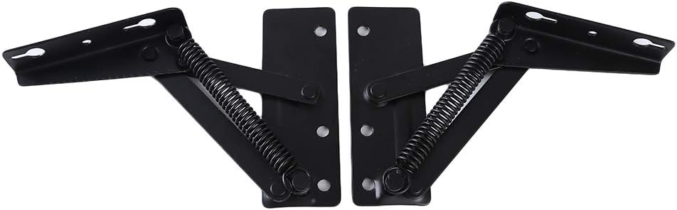 DearAnswer 2 Pcs Sofa Bed Storage Lift Hinge Bed Adjustable Spring Mechanism Futon Hinge Hardware Triple Click Futon DIY Hinge