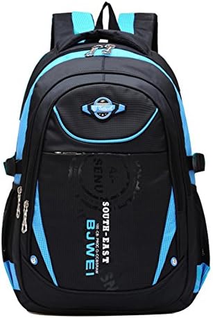 School Backpack for Girls Boys Waterproof School Bag Students Travel Outdoor Daypack (Blue)