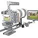 NICEYRIG Long Lens Support Bracket Height Adjustable with 15mm Rod Clamp for DSLR Camera Shoulder Rig