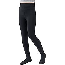 MKOSPLRT 3Pack Toddler Girl Fleece Lined Leggings Size 2-9 Years High Waist Stretch Leggings Solid Slim Fit Warm Leggings Comzy Sleeppants
