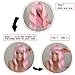 Goodly Short Curly Wavy Wigs with Air Bangs for Women Synthetic Women’s bob curly wig for Daily Party Cosplay 14 Inch(pink)