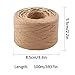 EOOUT 327Yd Raffia Paper Ribbon - 3 Rolls Red Green Kraft 1/4