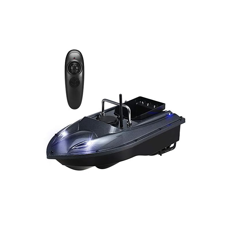 Walory Bateau À Appâts De Pêche – Télécommande Sans Fil Chargeur De Pêche Smart Appâts Bateau De Pêche Jouet Rc Bateau De Pêche Pour Adultes Débutants 540 Yards Distance Gamme (us Plug)