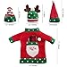 Funyear Christmas Wine Cover Sweater Ugly Wine Cover Santa, Reindeer And Snowman Red Wine Bottle Cover for Christmas and new year Party Decoration(3Pcs)
