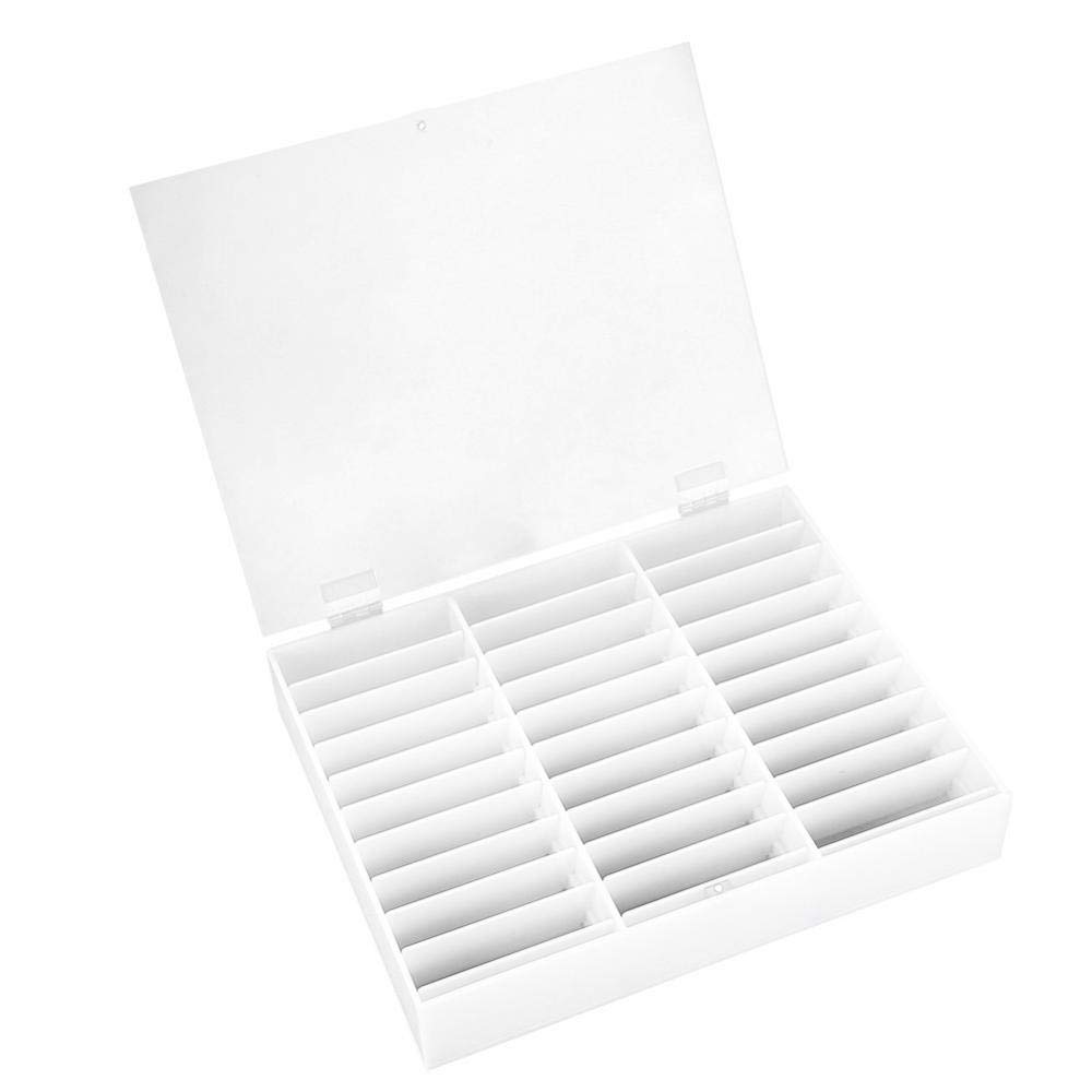 33 Grid High-end Nail Art Display Storage Box Nail Jewelry Decoration Storage Container Detachable Storage Box(White)