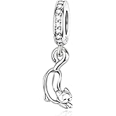 NUNUYAYA Charms Beads 925 Sterling Silver Animal Leaf Gold Travel Friend Love Dangle Pendant with 5A Cubic fits for Charms Bracelets for Woman Valentine's Day Mother's Day Christmas Birthday Gift