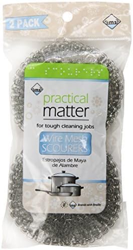 IMS Trading Wire Mesh Scourers, 2 Count by IMS Trading