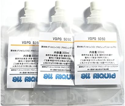 VEGETABLE GLYCERIN, PROPYLENE GLYCOL MIX/Food Grade 39oz(13x3) 300ml (VG:PG)(50:50) MADE IN JAPAN