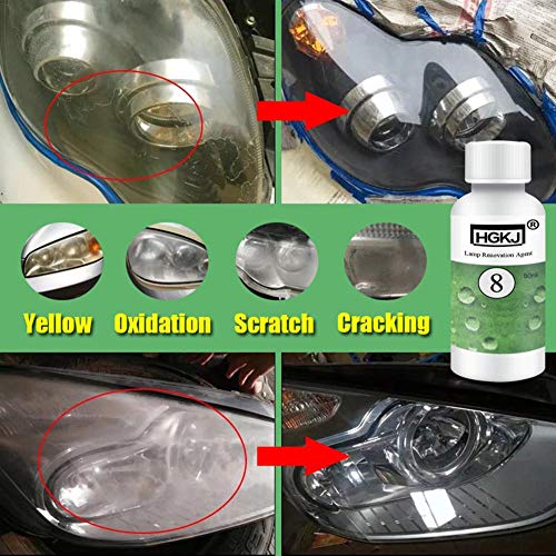 Bulary Car Headlight Repair Refurbishment Fluid, Car Polishing Care Hydrophobic Repair Agent Refurbished - Thumbnail 3
