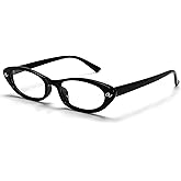 BOTEN Cat Eye Blue Light Blocking Glasses for Women Men Small Oval Eyeglasses Anti Glare Nerd Eyewear