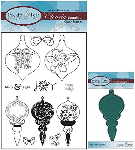 Prickley Pear Victorian Ornament Clear Stamp and Die Set # 3 - CLR019B & PPRS-D019 - Bundle 2 Items