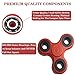LEShop Fidget Spinner, Tri-Spinner, Hand Spinner Useful for ADHD, ADD, Autism, Boredom Spins for up to 3 Minutes, Red