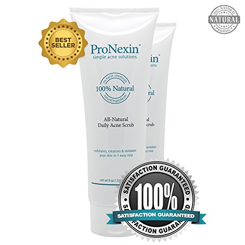 Pronexin All Natural Daily Scrub to Exfoliate, Cleanses and Revitalizes Skin (Pack of 2)