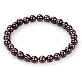 Adabele 1pc Natural Stretch Gemstone Bracelet 6mm (0.24 Inch) Bead 7" 7.5" 8 inch Healing Crystal Quartz Energy Chakra Jewelry Women Birthday Gift