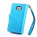 Joopapa S6 Case, Galaxy S6 Case, Samsung Galaxy S6 Wallet Case,Pu Leather Case Magnet Wallet Credit Card Holder Flip Cover Case Built-in 9 Card Slots & Stand Case for Samsung Galaxy S6 (Blue)