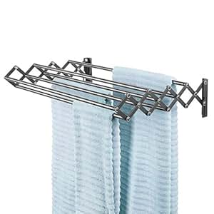 mDesign Tendedero Extensible de Metal - Práctico tendal Plegable con 8