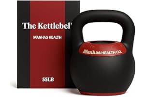 Adjustable Kettlebell Set | 20-40lbs or 35-55lbs | One-Twist Weight Adjustment, Compact Design, Cast Iron Core | Strength and