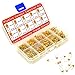 Ceramic Capacitor Assortment Kit - Set of 600 Small Assorted Capacitors from 100 nF to 10 uF in a Box - Non-Polarized Disc Capacitor Component Set from Plusivo