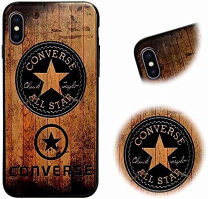 iPhone Xs/iPhone X Case, MingKun TPU Silicone Wood Pattern Protective Case for iPhone X/iPhone Xs Cover Case Thin Scratch Resistant Skin Shell - Pentagramm