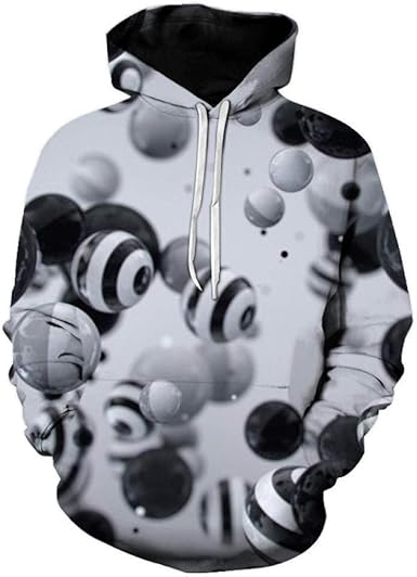 geometric print hoodie