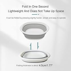 Hershii Collapsible Wash Basin Foldable Washing