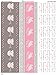54 Stickers Miniatures Candy Bar Girl Baby Shower Favors Pink & Gray Elephant Labels
