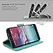 HTC 10 / HTC One M10 Case, INNOVAA Premium Leather Wallet Case with STAND Flip Cover W/ Free Screen Protector & Touch Screen Stylus Pen - Teal