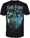 Harry Potter Lord Voldemort Face Off Adult Mens T-shirt Black (Small)